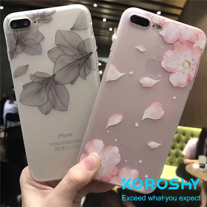KOROSHY Мягкий ТПУ чехол для телефона iPhone 6 6S 7 8 Plus XS Чехлы MAX XR X Чехол|Бамперы| |