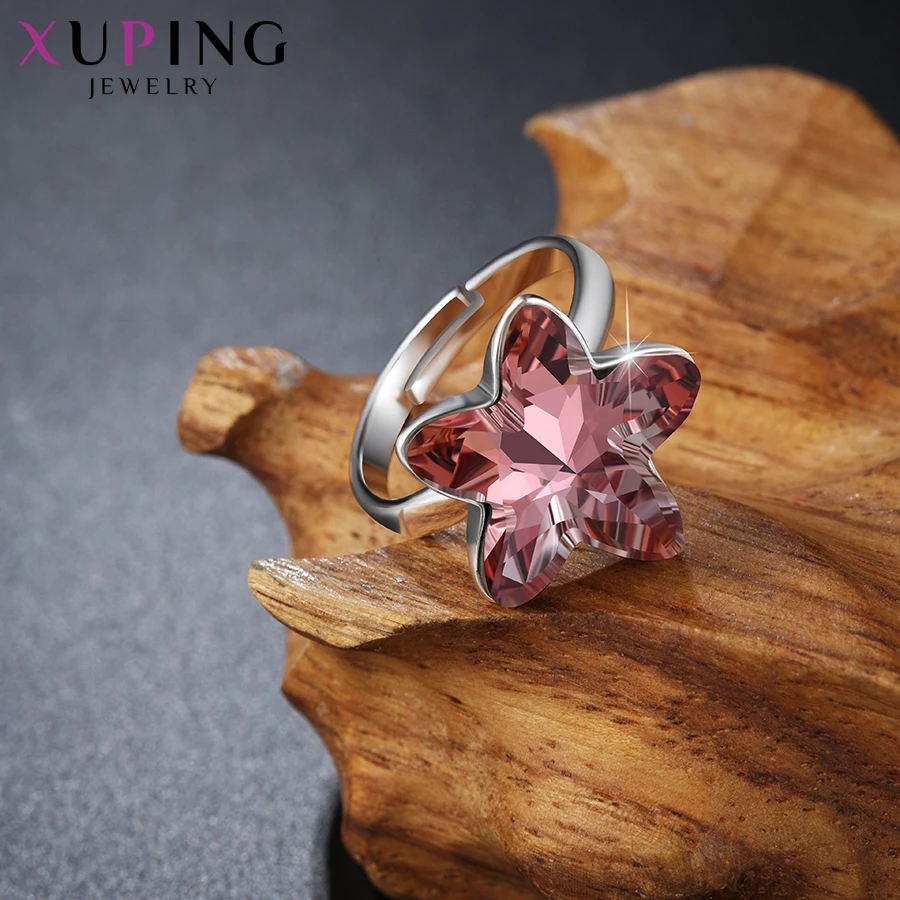 Ювелирные украшения xuping форма пентаграммы кольцо Изысканные кристаллы от Swarovski новейшие идеальные рождественские подарки M62-10011