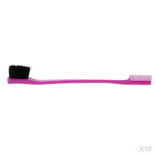 

10pcs 7'' Beauty Double Sided Edge Control Hair Comb Hair Styling Hairbrush