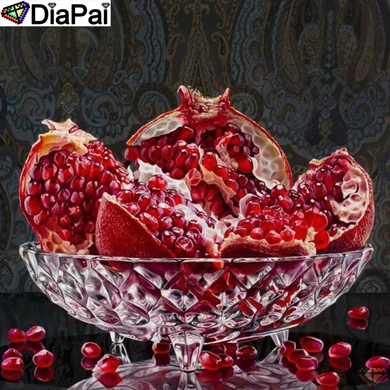 

DiaPai Diamond Painting 5D DIY 100% Full Square/Round Drill "Fruit pomegranate" Diamond Embroidery Cross Stitch 3D Decor A22697