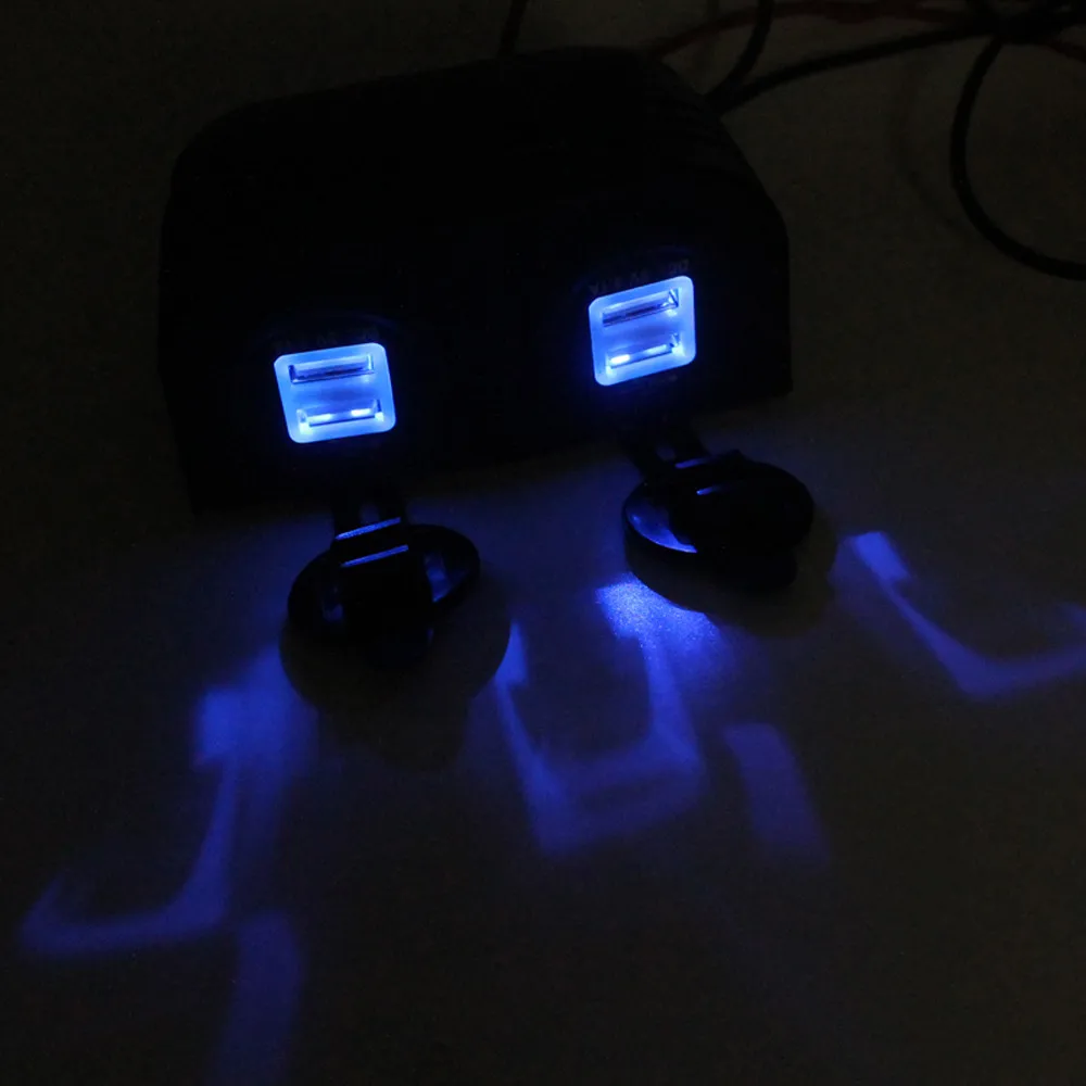 Willtoo 12 в автомобильный Грузовик Лодка Dual USB зарядное устройство розетка адаптер