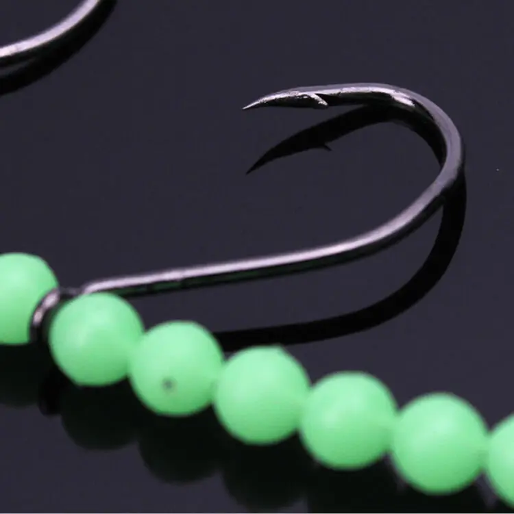5pcs Luminous Sabiki Octopus Squid Rigs Baits Fishing Lures Catch Hooks &amp B type swivel 8 snap link Sea Ice Saltwater | Спорт и