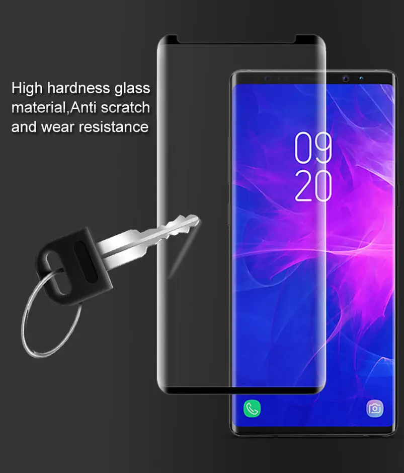 Чехол для Samsung galaxy s10 E plus Note 9 закаленное стекло защита экрана изогнутый край