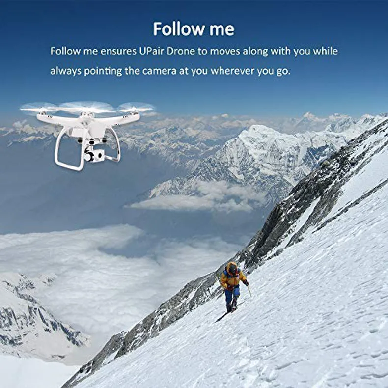 Up Air Upair One Plus APP управление wifi FPV с 12MP 2,7 K HD камерой 2-A& xis Gimbal Бесщеточный RC Квадрокоптер RTF