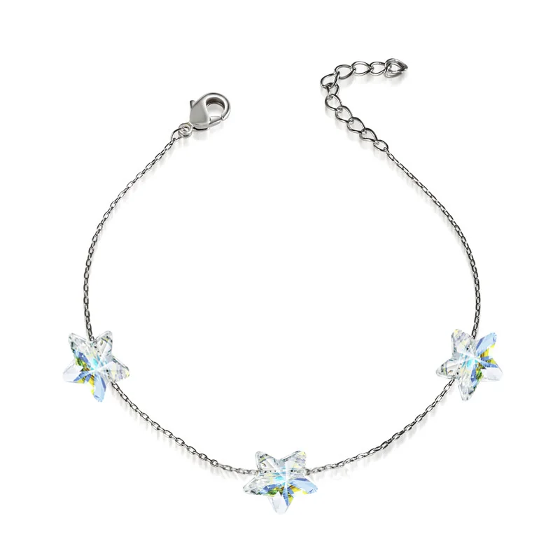 BAFFIN простые звезды бусы со стразами цепи браслеты кристаллы от SWAROVSKI ручной работы узлы браслет на удачу серебряные цвета ювелирные изделия