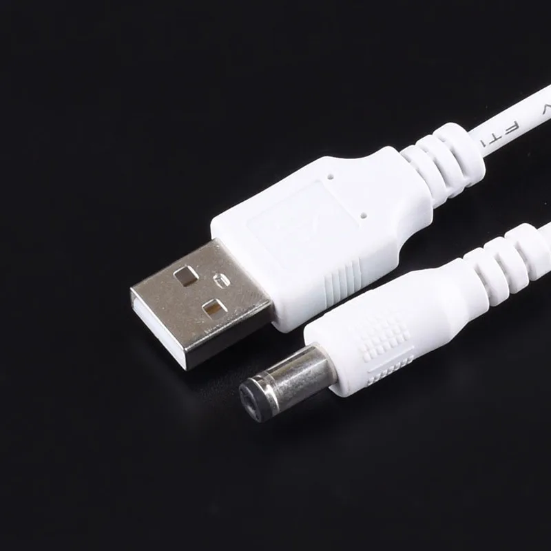 Разъем питания постоянного тока USB преобразователь в 5 5*2 мм/DC5 1 мм белый разъем с