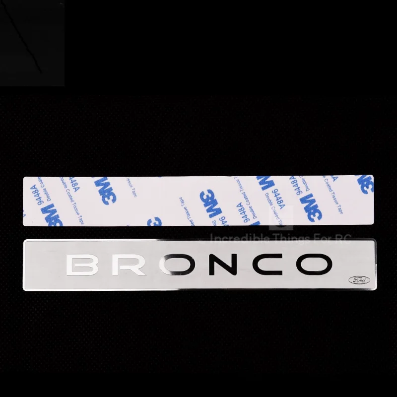 Задняя отделка логотипа из нержавеющей стали для 1/10 Rc гусеничного автомобиля