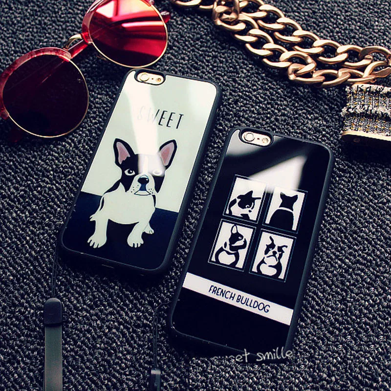 Hot Selling Retail Cool Cute French Bulldog Coque Silicon TPU Soft Back Cover Case For apple iphone 5/5s/5se 6/6s 7 8plus 5.5inc |