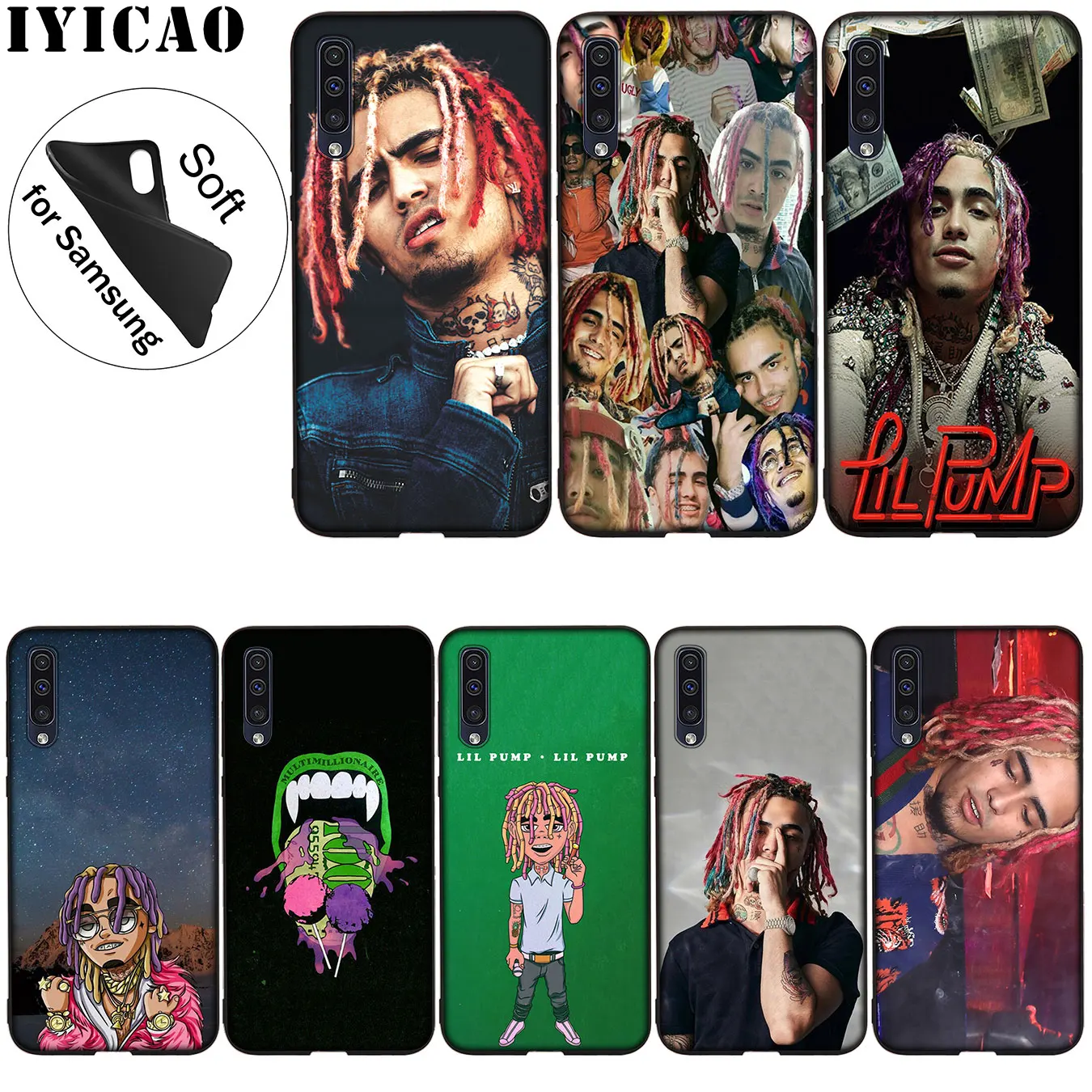 IYICAO Lil насос Мягкий силиконовый чехол для Samsung Galaxy A70 A60 A50 A40 A30 A20 A10 A50S A40S A30S A20E A10S