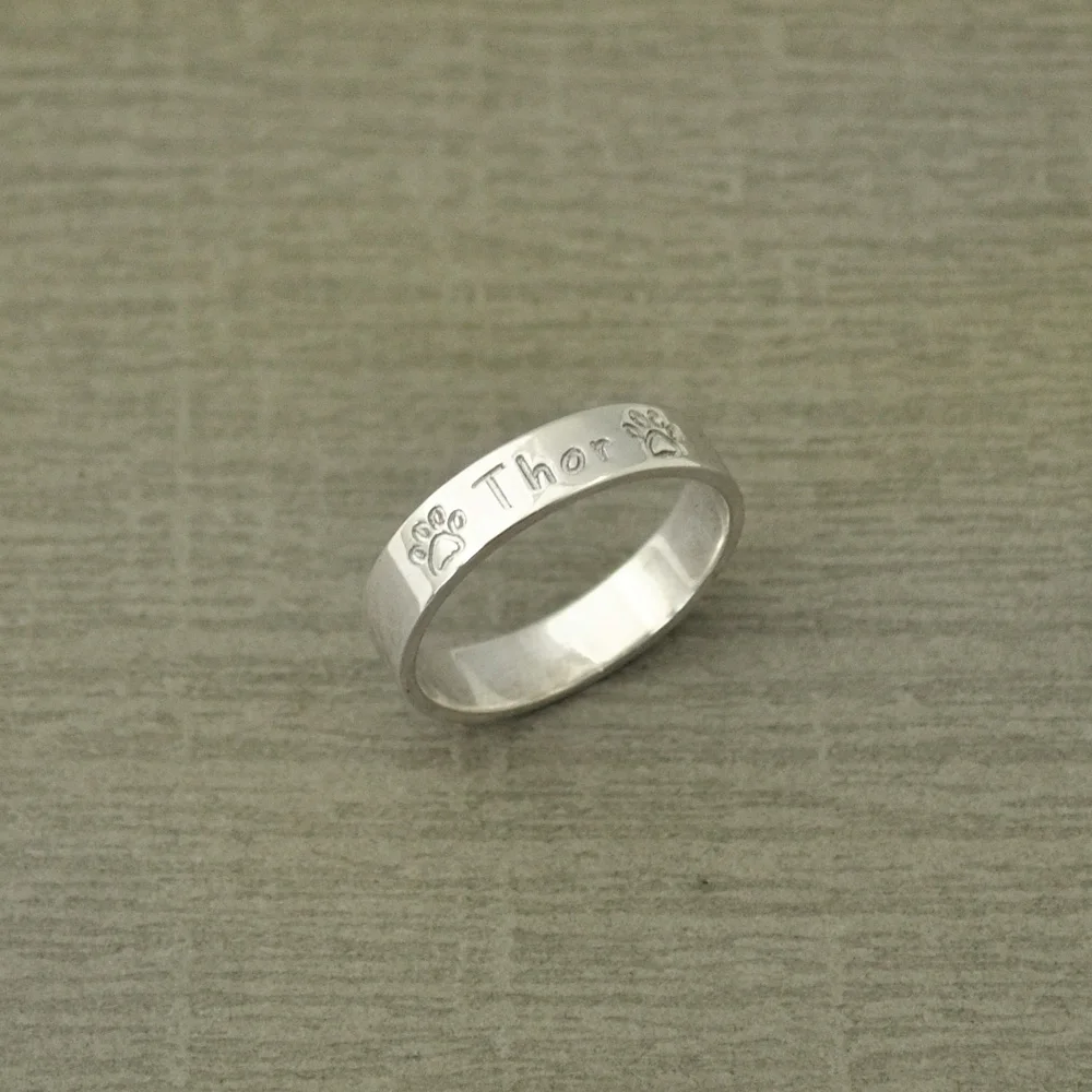 Персонализированный собачий имя кольцо Щенячий патруль с принтом в виде кольца