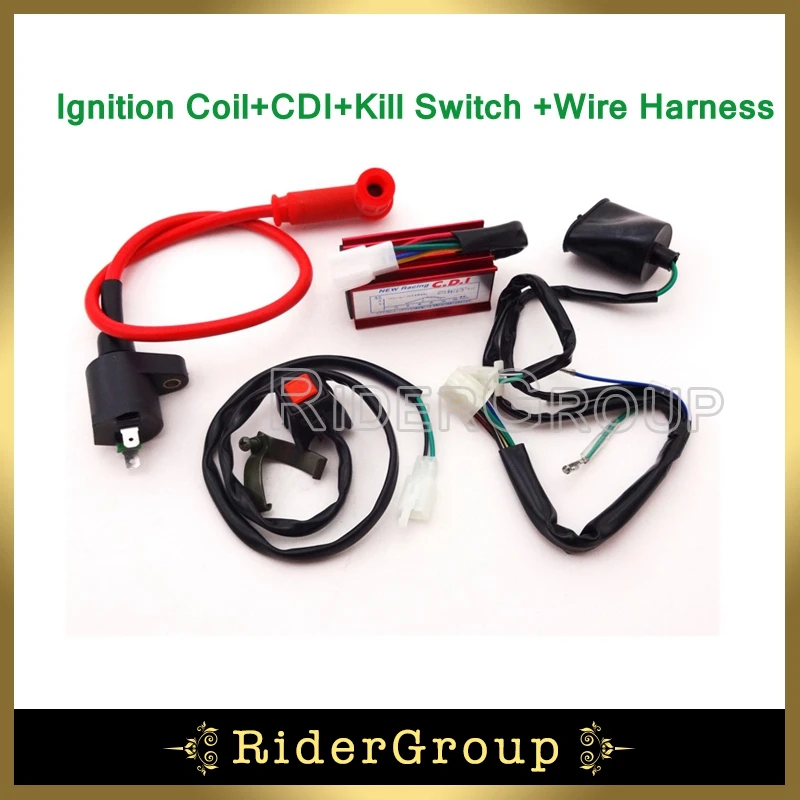 Переключатель остановки зажигания питбайка гоночная катушка AC CDI Коробка