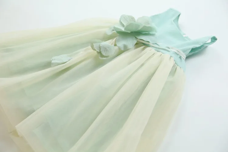 2018 Summer and Autumn Baby Girls Dresses Kids Sleeveless Gauza with Flower Casual Children | Детская одежда и обувь