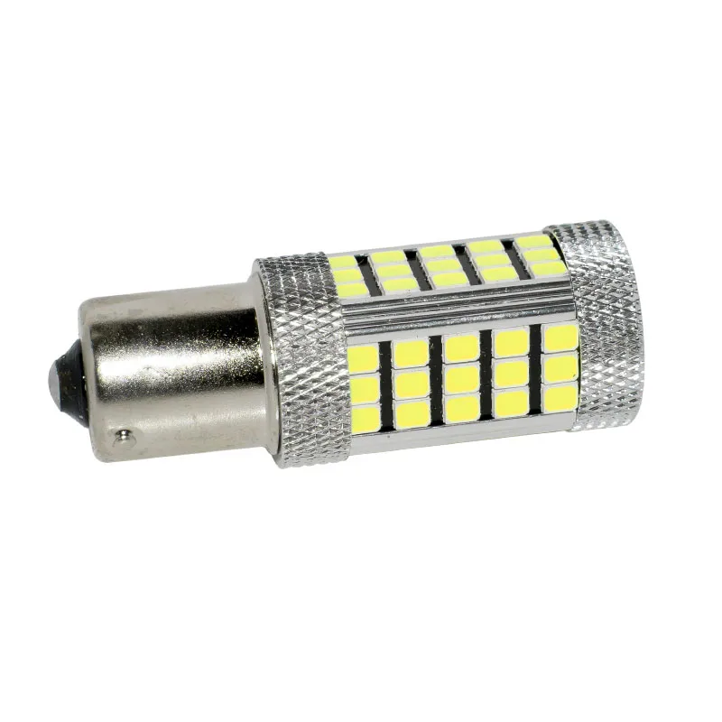 Автомобисветодиодный светодиодные лампы 1156 BA15S P21W BAU15S PY21W 66 SMD 2835 BAW15S PR21W BAY15S белый