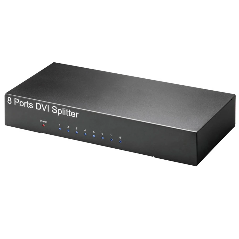 8-портовый разделитель DVI 1X8 DVI 1 в 8 out для ПК проектор для ноутбука до 1920X1080 поддерживается