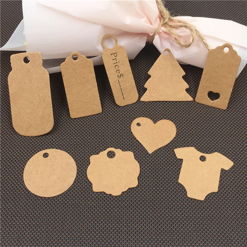 100 шт./лот несколько стилей в форме сердца бутылочки Коричневая серия Упаковочная