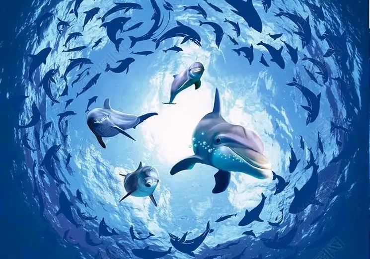 Стрейчевая потолочная пленка 1826 Shark Group с принтом для украшения цеха |