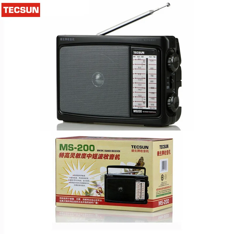 Радиоприемник TECSUN портативный с поддержкой FM/MW/SW многодиапазонный двойным