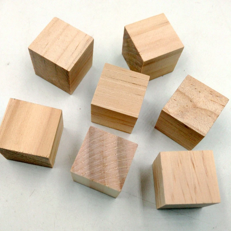 10/20/25mm DIY Wooden Square Blocks Mini Cubes Embellishment for Children Toy Gift Decoration Kids Brain Development C1017 | Дом и сад