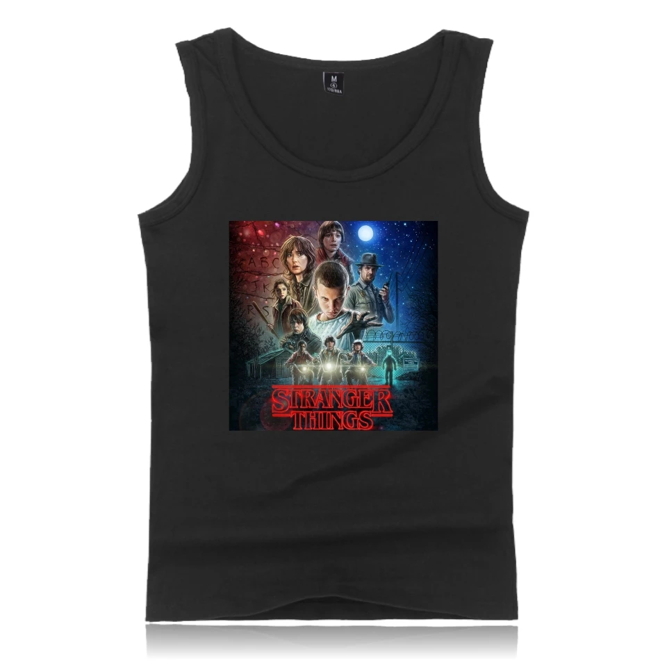 

Stranger Things fitness tank tops plus size summer vest streetwear casual sleeveless shirt fashion bodybuilding tank top men
