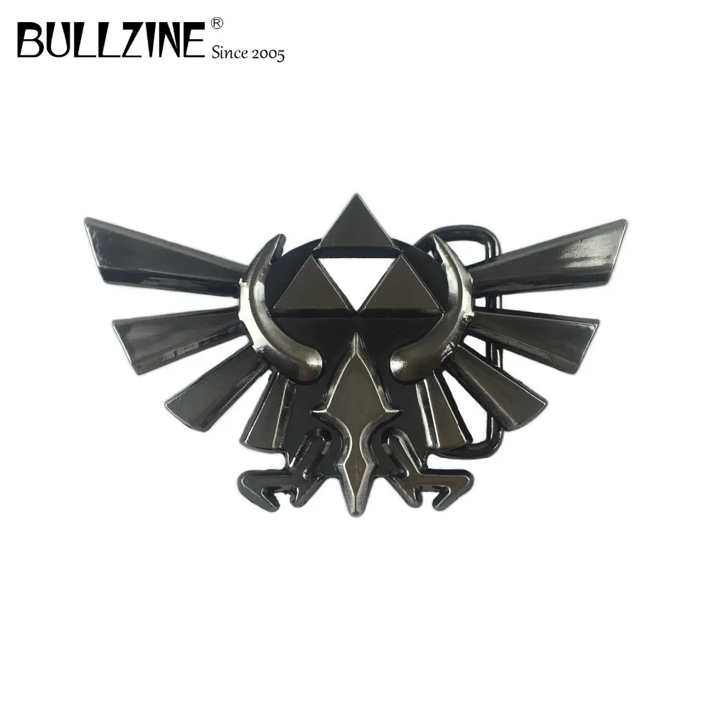 Ремень Bullzine Legend of zelda с пряжкой черная отделка FP-03189 подходит для ремней шириной 4