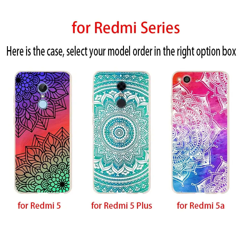 Чехол для телефона для Xiaomi redmi Примечание 8 iPhone 7 6 plus 5 iPad Pro Чехол redmi 7 8 6pro 6a s2 5a 4a 4x y3 5plus 7A Винтаж Мандала с цветочным узором