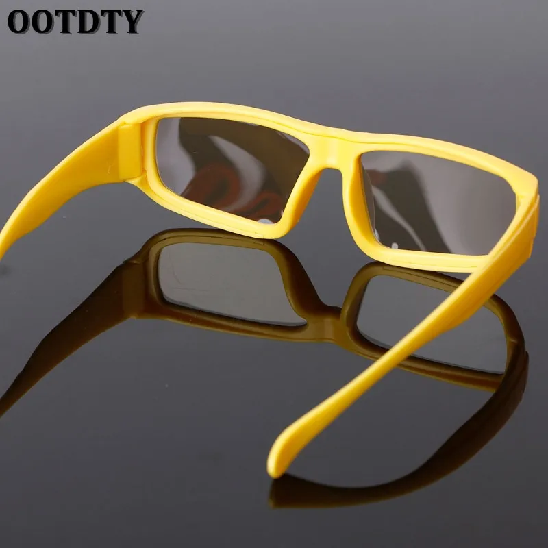 1 шт. новые OOTDTY 3D очки детские размер круглые поляризационные Пассивные 3D очки для реального D 3D ТВ кинематографический