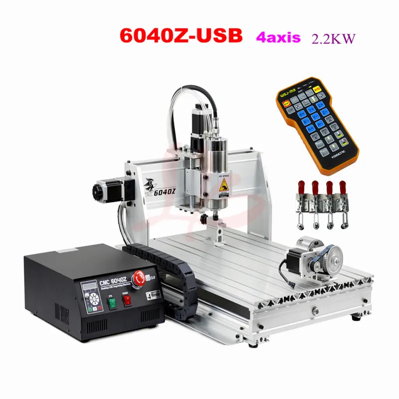 (USB порт) деревянный фрезерный станок с ЧПУ 6040 кВт шпиндель металлический