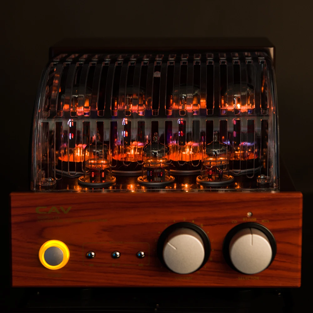 CAV T 33 HI Fi ламповый усилитель высококачественный CD USB Bluetooth Деревянный End аудио для