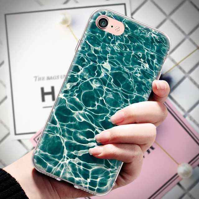 Силиконовый чехол для iPhone 4 4S 5 5S SE 6 6S 7 8 Plus X XR XS Max из ТПУ с защитой от солнца пляжа