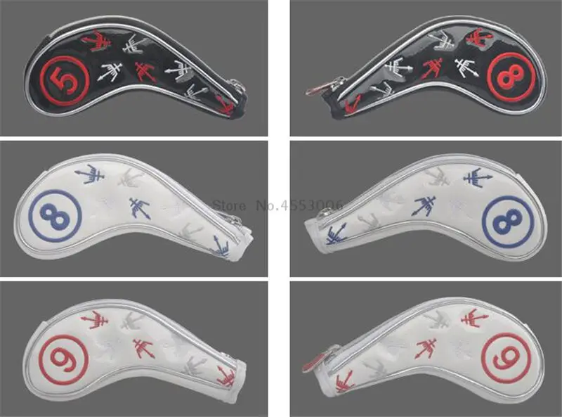 Новый 9 шт./компл. чехол для головы гольфа Джордж Спирит утюги на молнии из