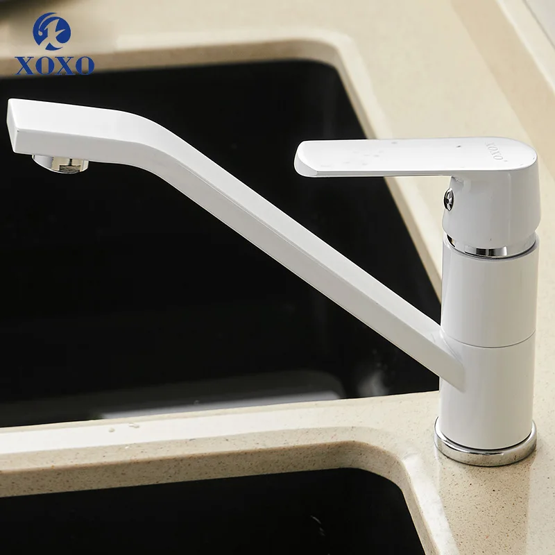 XOXO Kitchen Faucet Cold and Hot 360 Degree White Orange Green Single Handle Hole Rotation Torneira Cozinha Mixer 20021R | Обустройство