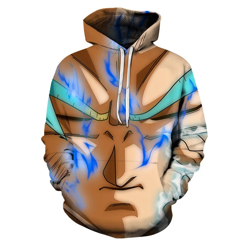 Новые nime толстовки Dragon Ball Z толстовки с капюшоном и карманами Goku 3D цифровая печать для мужчин и женщин с длинным рукавом новая Толстовка S-6XL - Цвет: AFKH34010
