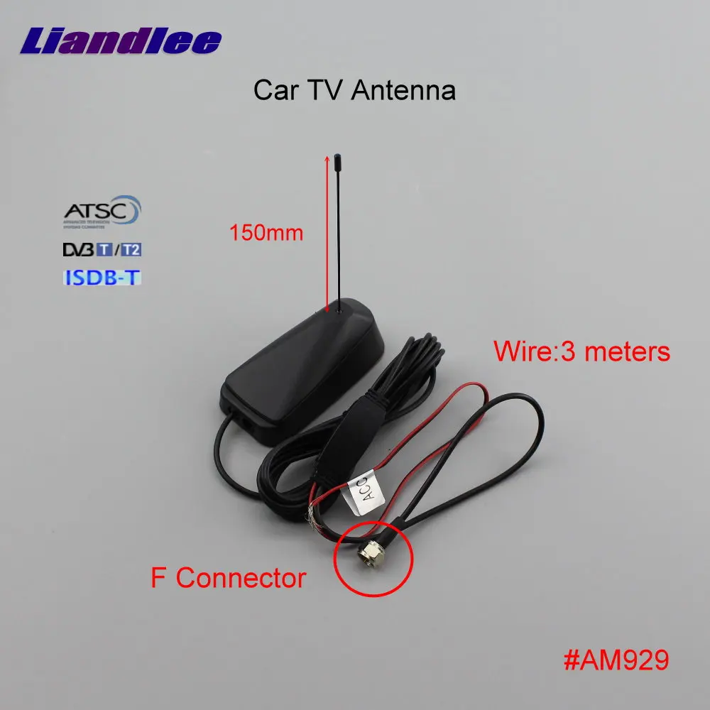 

Car Digital TV Antenna Amplifier Automobile Active Aerial F Connector Male Plug ANT Booster DVB-T ISDB-T ATSC #AM929