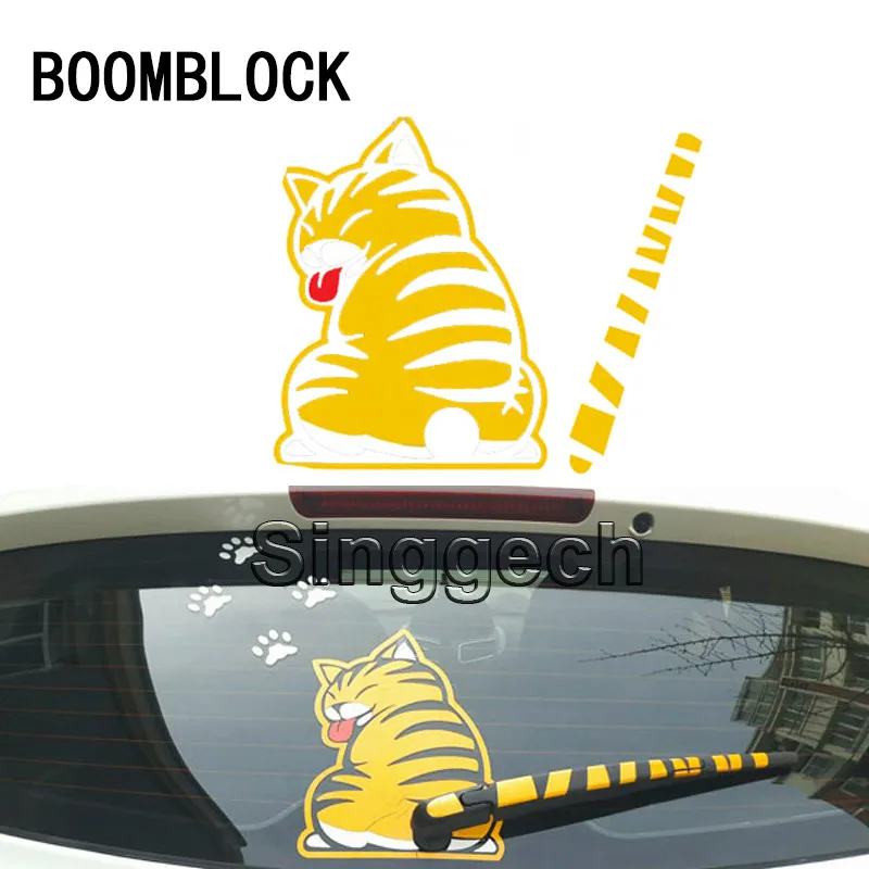 Автостайлинг BOOMBLOCK автомобильная Наклейка на окно стеклоочиститель мультяшный