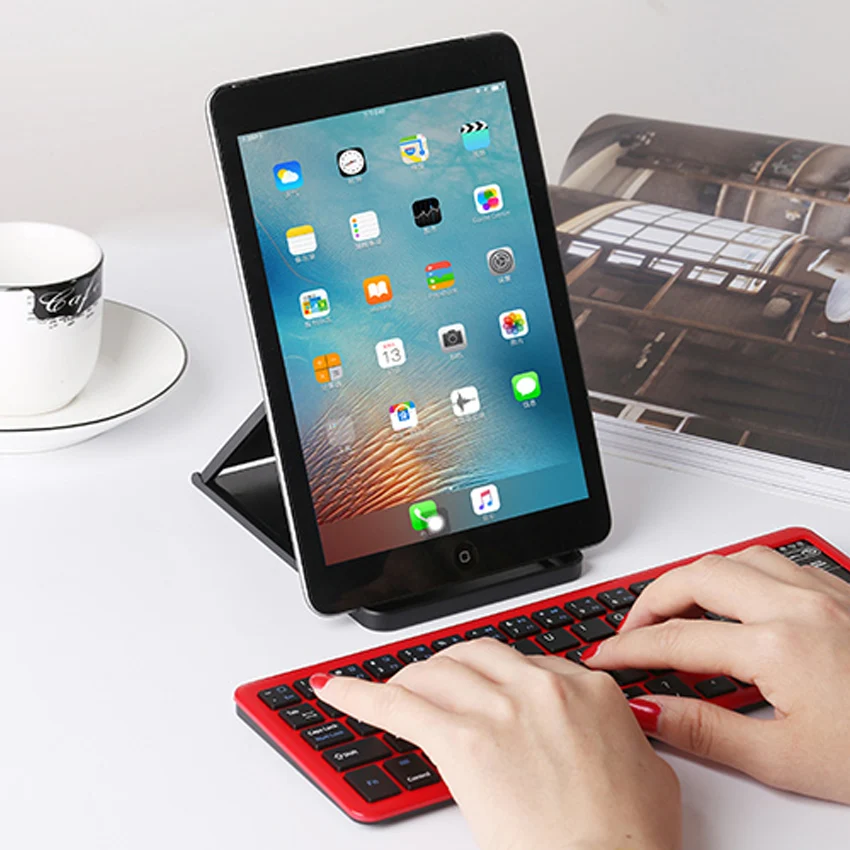 Новая беспроводная мини клавиатура 2 4 ГГц с тачпадом и мышью для Mac iOs Windows Android/Smart