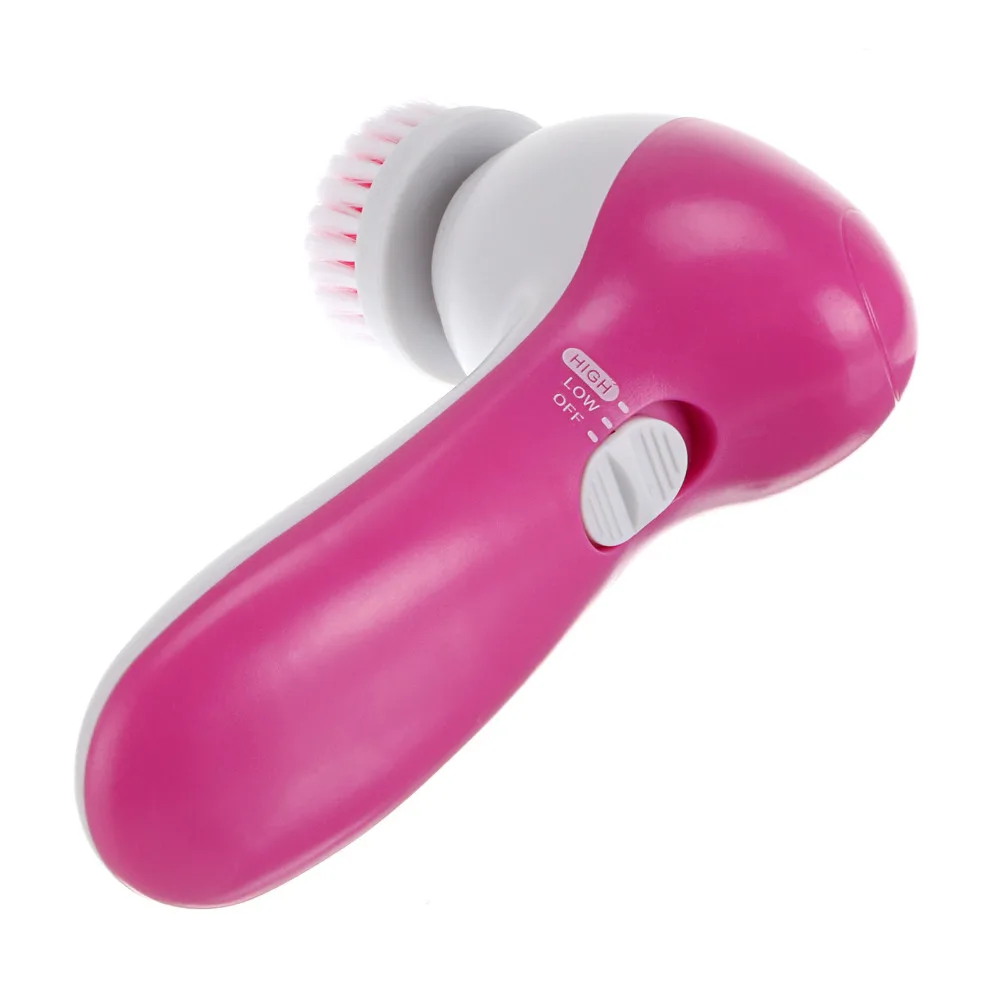 Портативный Электрический Очиститель для лица 5 в 1 кисть ухода за кожей массажер