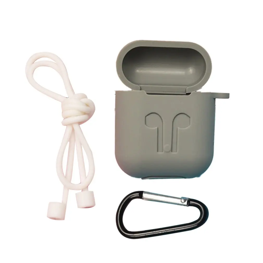 Силиконовый чехол для Airpods защитный чехол анти-потеря провода наушники ремешок держатель для Apple Air Pod беспроводная гарнитура аксессуары