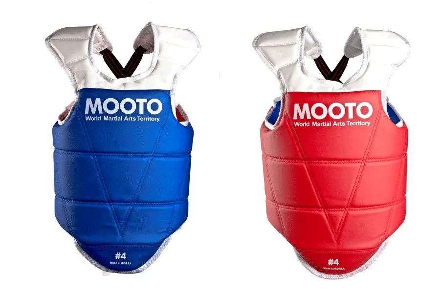 Mooto protective Helmet 5pcs Taekwondo &amp Karate headgear armguard shin guard chest WTF standard gym sport clothes+Bag | Спорт и
