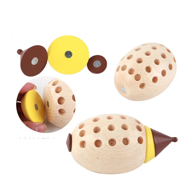 2019 Новое поступление Детский конструктор Ежик Магнитная игрушка модель