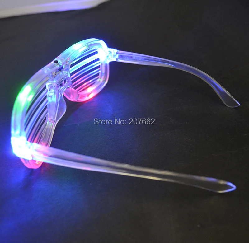 

Free shipping 240pcs/lot 3modes led shutter glasses led glasses light up eyeglasses for Christmas party favor supplies