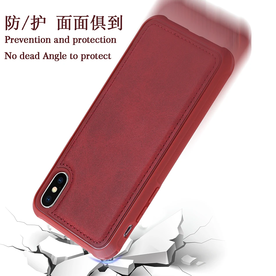 Для iPhone X Case кожи 2 в 1 Магнитная Съемная откидная крышка для iPhone 6 S Plus, 8, 7 Plus, 6, 6 S Чехол кошелек Coque B129