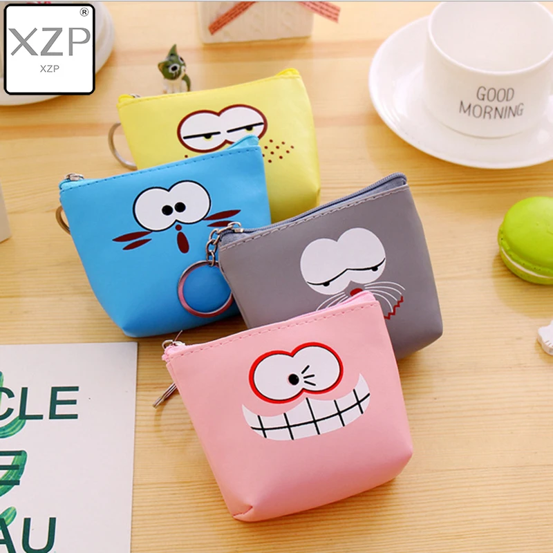 Кошельки для мелочи XZP с кошкой женские кошельки маленькие милые мультяшными