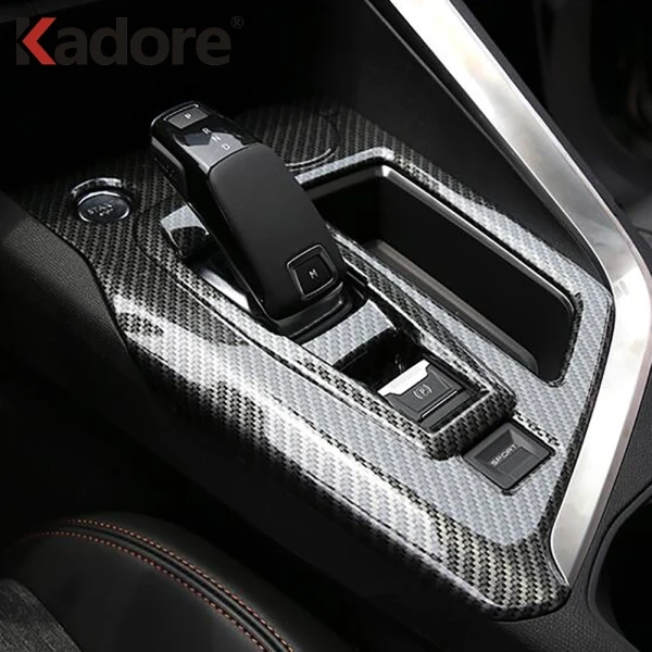 Для peugeot 3008 GT углеродное волокно панельная Накладка для коробки передач украшение автомобиля отделка интерьера аксессуары для автомобиля Стайлинг