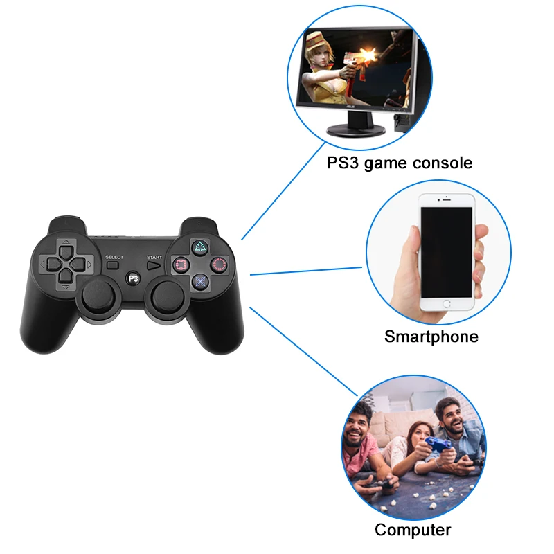 Для контроллера Sony PS3 беспроводной Bluetooth геймпад джойстик для PS 3 игровой Playstation