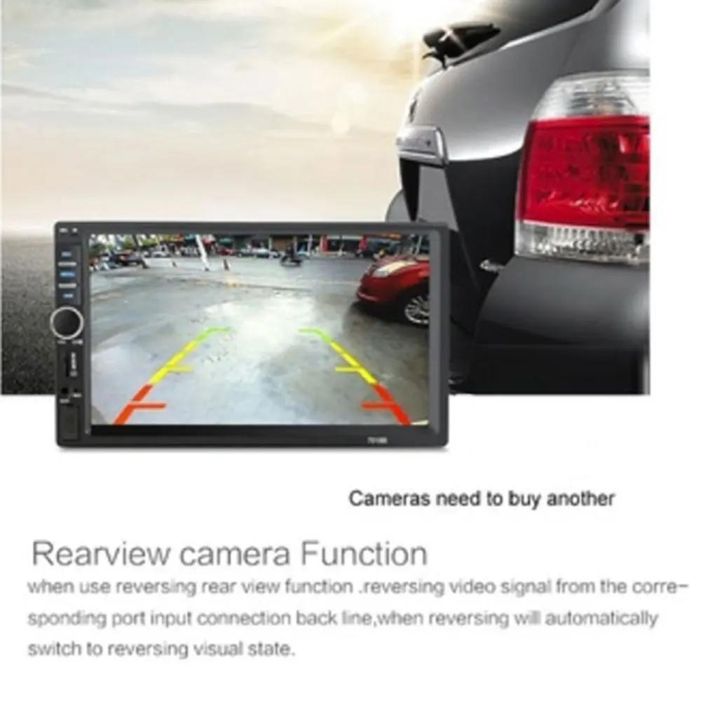 Автомобильный MP5 плеер fm радио Hands Free стерео автомобильный аудио Обратный монитор