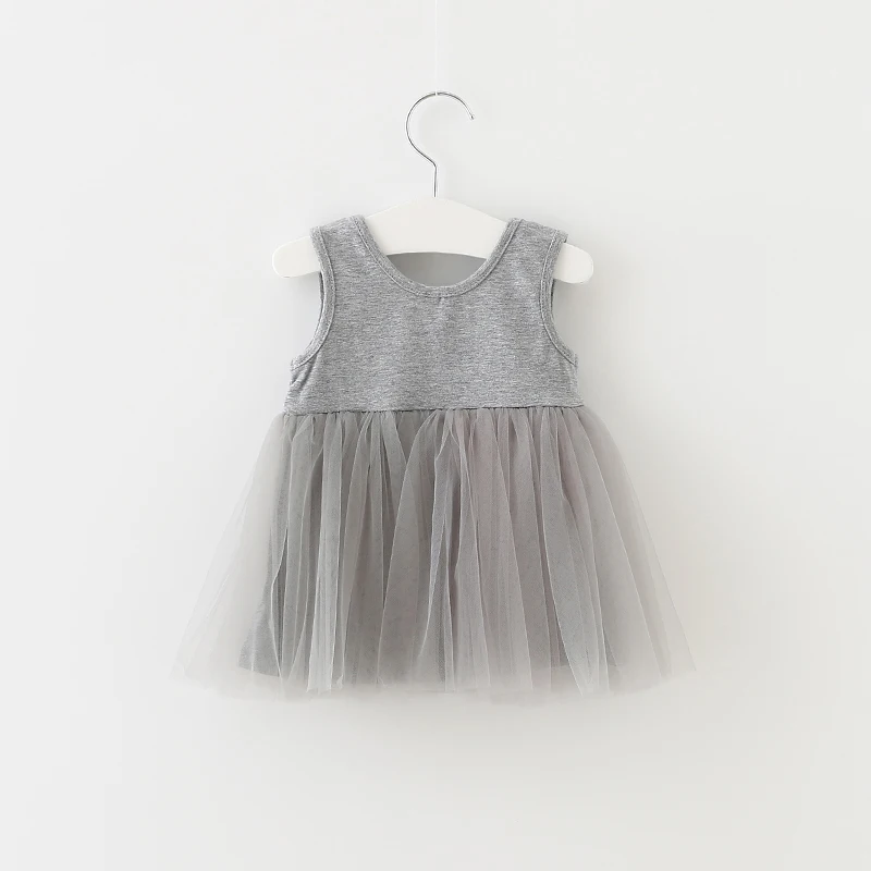 Baby Girls Dress Tulle Dresses For Girl Party Kids Back Lace O Neck Evening 2017 summer Princess Brithday | Детская одежда и обувь