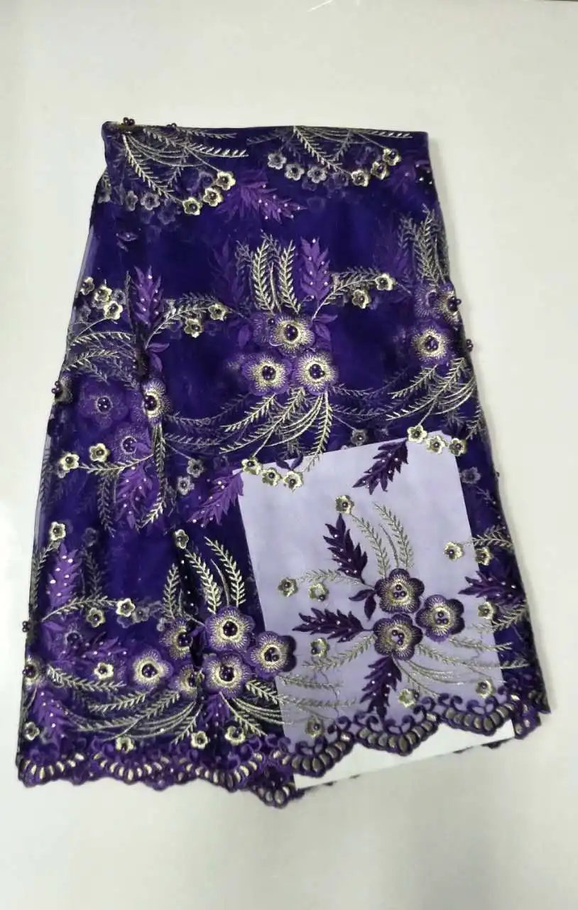 MAIGALAN 2017 Embroidery French Lace Fabric High Quality African Materials Nigerian Tulle Mesh SML756-1 | Дом и сад