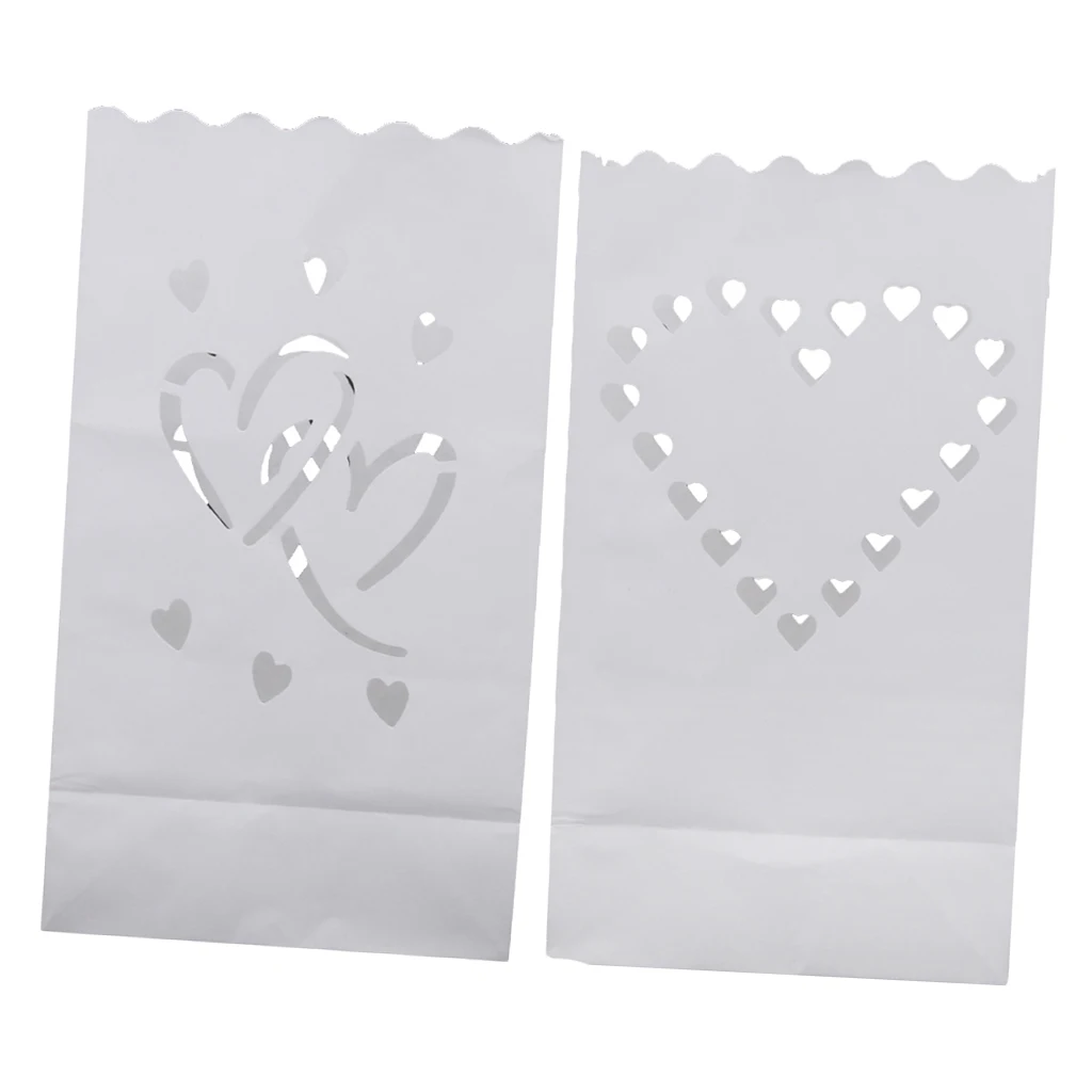 20 штук светящийся светильник в форме сердца бумажный для свадебного торжества |