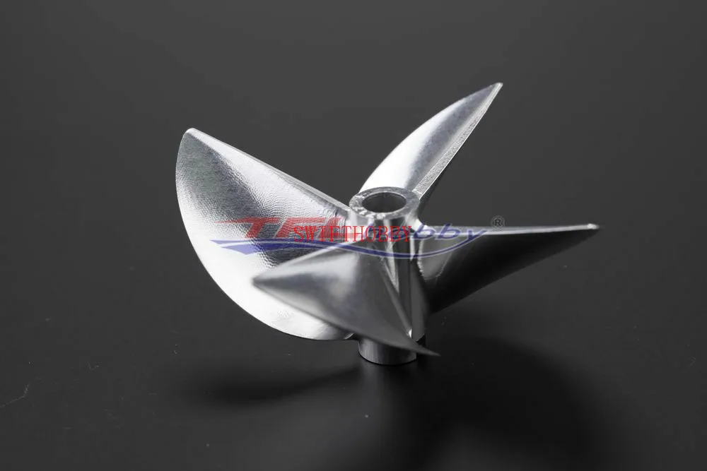 CNC 1/4 6 35 Алюминиевый Пропеллер D67mm с 4 лезвиями 6717 Prop P1.7 для радиоуправляемой
