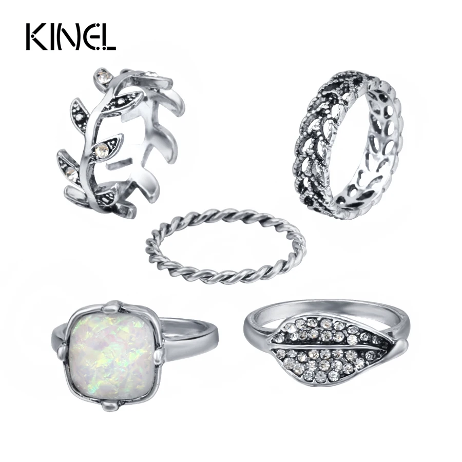 Роскошные 5 шт./компл. кольца с бусинами в виде ракушек для женщин искусственные